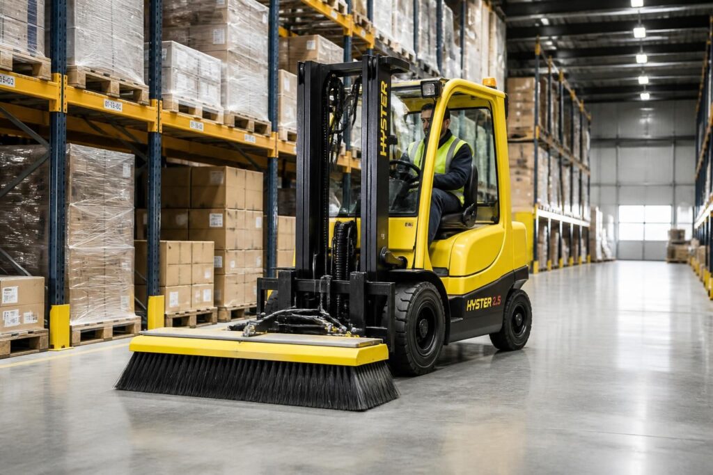 découvrez comment choisir le balai idéal pour chariot élévateur afin d'assurer un nettoyage efficace et rapide de votre entrepôt. optimisez l'entretien de vos espaces industriels avec le bon équipement.