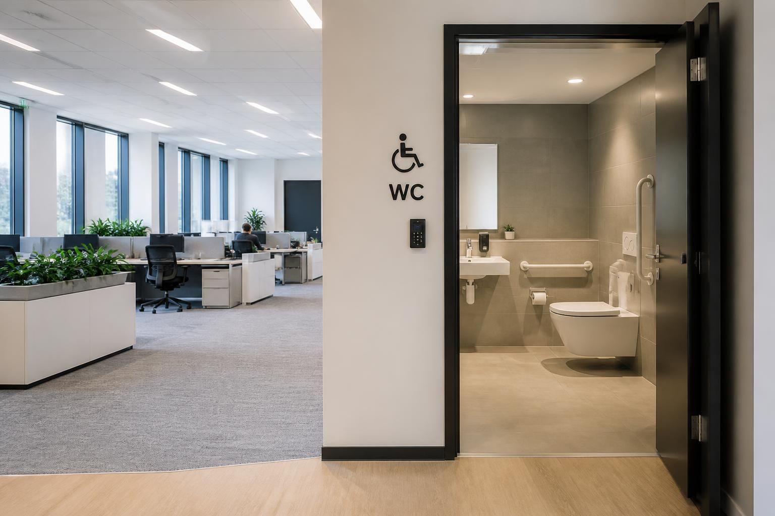 découvrez les obligations des employeurs en entreprise concernant le code du travail et les sanitaires accessibles aux personnes à mobilité réduite (pmr). assurez la conformité et l'accessibilité pour tous.